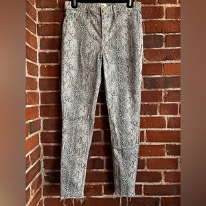 River Island Snakeskin Pattern Skinny Pants